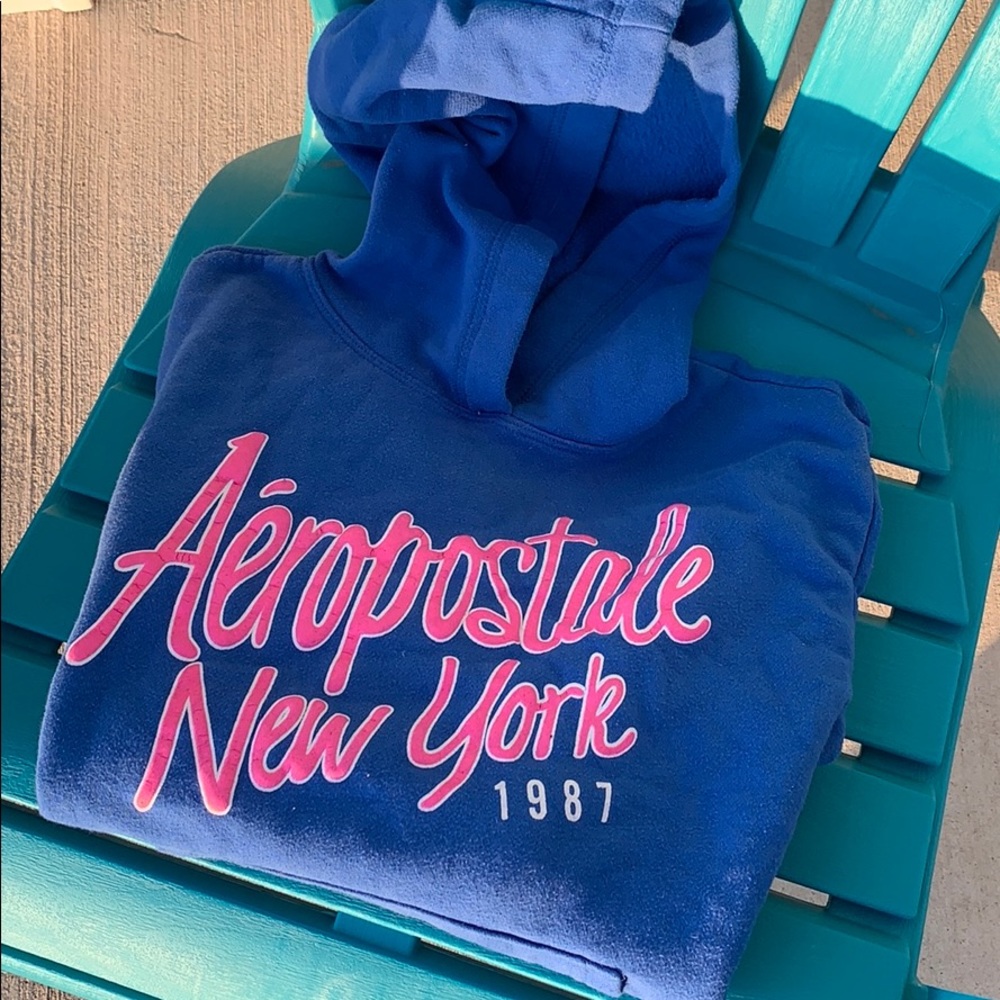 Aeropostale women blue hoodie size M